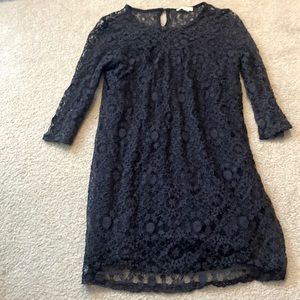 Monteau Beautiful Navy Lace Dress, LIKE NEW